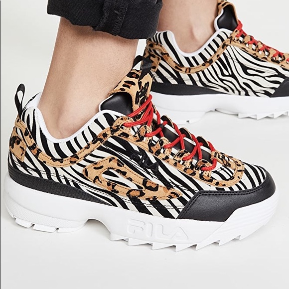 fila leopard shoes